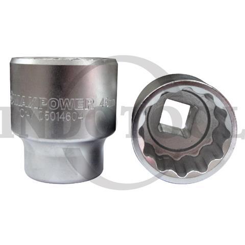 SOCKET 1/2" DRIVE, 12PT SATIN CRV 17mm / MATA SOCK 1/2" 12PT, SATIN CRV MAXPOWER