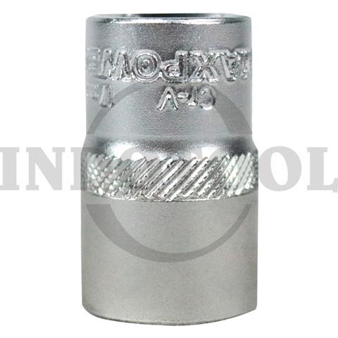 SOCKET 3/8" DRIVE , 6 PT SATIN CRV 10mm / MATA SOCK 3/8" 6PT, SATIN CRV MAXPOWER