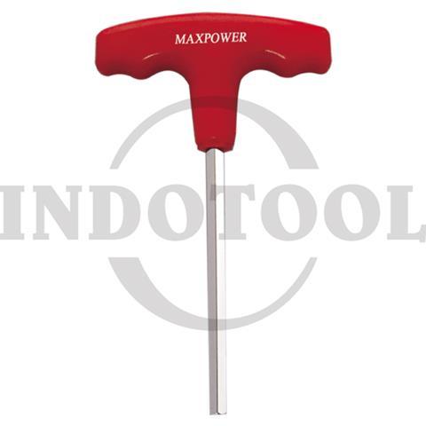 T-HANDLE HEX KEY 6mm / KUNCI HEXAGON MODEL T MAXPOWER