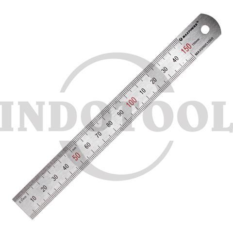 METRIC STEEL RULER 20" (500mm) / PENGGARIS LURUS S.STEEL MAXPOWER