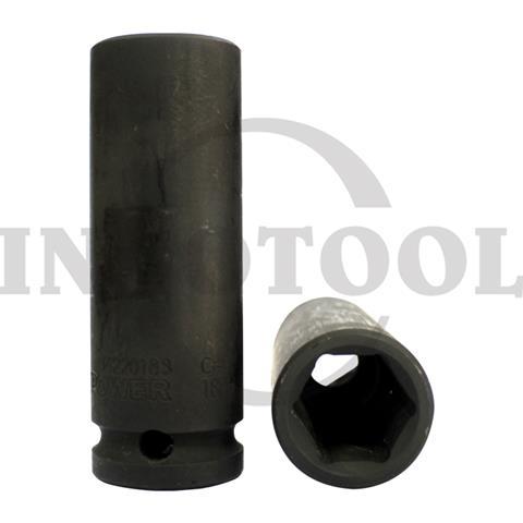 DEEP SOCKET 1/2" IMPACT, 6PT 15mm / MATA SOCK DEEP 1/2", 6PT MAXPOWER