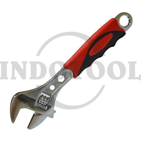 WIDE OPENING ADJUST. WRENCH WB-25 6" (150mm) / KUNCI INGGRIS JAPAN STYLE GAGANG KARET MAXPOWER