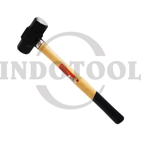 WOODEN HANDLE SLEDGE HAMMER 3 lb / PALU BATU BETON GAGANG KAYU, PALU BODEM, PALU BOGEM MAXPOWER