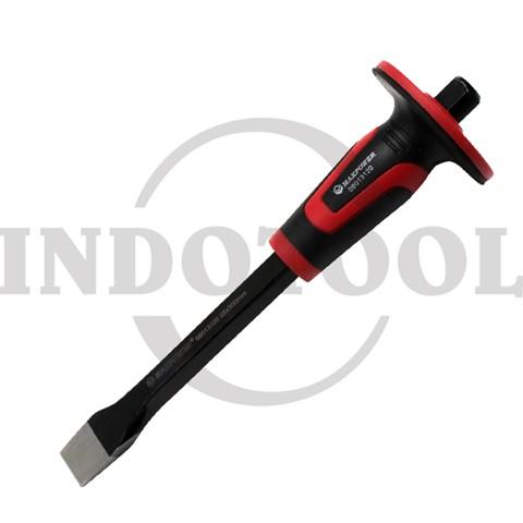 FLAT CHISEL WITH PLASTIC HANDLE 25x19x300mm / PAHAT TOPI MIN GAGANG PLASTIK, PAHAT BATU BETON BULAT MAXPOWER