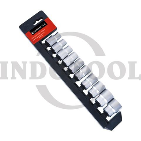 10 PCS, 1/2" DR. SOCKET SET TK-080, 6PT 10-24mm / 10 PCS MATA SOCK SET 1/2", 6PT MAXPOWER