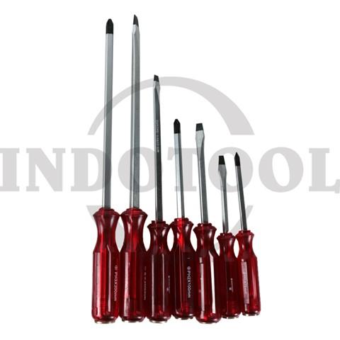 7 PCS GO THROUGH SCREWDRIVER SET / 7 PCS OBENG TEMBUS SET MAXPOWER