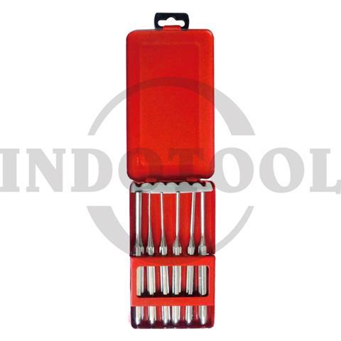 6 PCS OCTAGONAL STEEL PUNCH SET / PAHAT BESI SET 6 PCS MAXPOWER