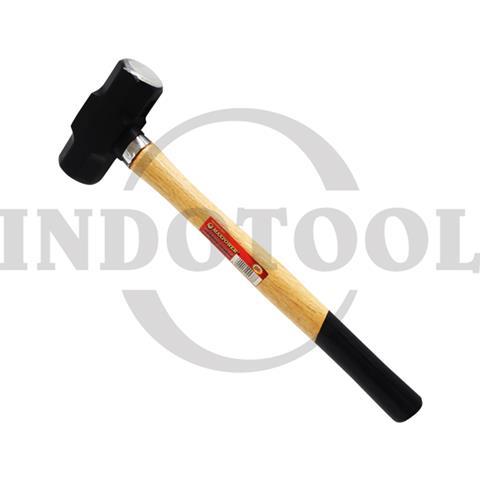 WOODEN HANDLE SLEDGE HAMMER 6 lb / PALU BATU BETON GAGANG KAYU, PALU BODEM, PALU BOGEM MAXPOWER
