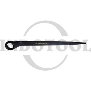 SINGLE TAIL BOX END WRENCH, BLACK 30 x 430mm / KUNCI RING SINGLE, HITAM MAXPOWER