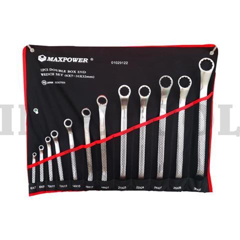 8 PCS DOUBLE BOX END WRENCH SET 6-24mm / 8 PCS KUNCI RING SET MAXPOWER