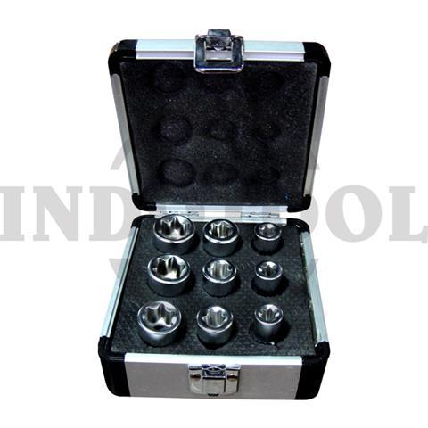 9 PCS 1/2" STAR SOCKET SET 1/2" / 9 PCS MATA SOCK SET 1/2" MAXPOWER