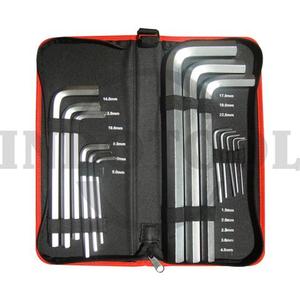 14 PCS LONG ARM HEX KEY, WALLET PACK 1.5-22mm / 14 PCS KUNCI L SET PANJANG, WALLET PACK MAXPOWER