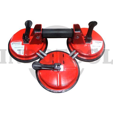 GLASS SUCKER MOVABLE TRIPLE CLAW, 225kg LOAD / KOP KACA MAXPOWER