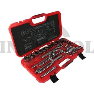 32 PCS 1/2" DR. SOCKET WRENCH SET TK-014, 6PT / 32 PCS KUNCI SOCK SET 1/2", 6PT MAXPOWER