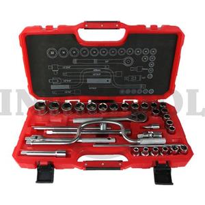 32 PCS 1/2" DR. SOCKET WRENCH SET TK-014, 12PT / 32 PCS KUNCI SOCK SET 1/2", 12PT MAXPOWER