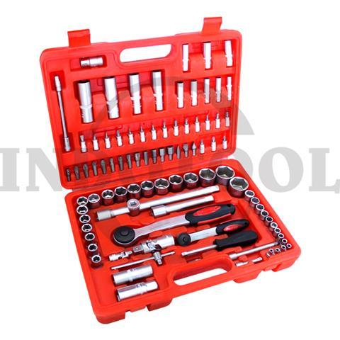 94 PCS, 1/4" & 1/2" DR. SOCKET WRENCH SET TK-015, 6PT / 94 PCS KUNCI SOCK SET 1/4" & 1/2", 6PT MAXPOWER