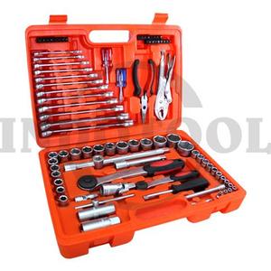 85 PCS, 1/4" & 1/2" DR. SOCKET TOOL SET TK-001, 6PT / 85 PCS KUNCI SOCK SET 1/4" & 1/2", 6PT MAXPOWER