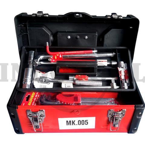 68 PCS MECHANIC TOOL SET 3/8" DR MK-005 / 68 PCS TOOL KIT SET TUKANG TOOLBOX OBENG PALU METERAN CUTTER ALAT REPARASI MAXPOWER