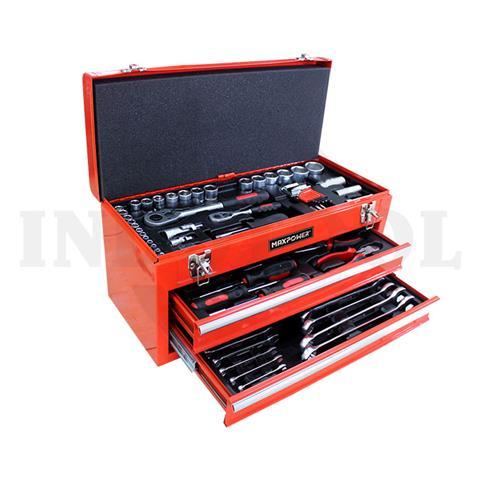 90 PCS, 1/4" & 1/2" DR SOCKET WRENCH SET TK-123, 6PT / 90 PCS KUNCI SOCK SET 1/4" & 1/2", 6PT MAXPOWER
