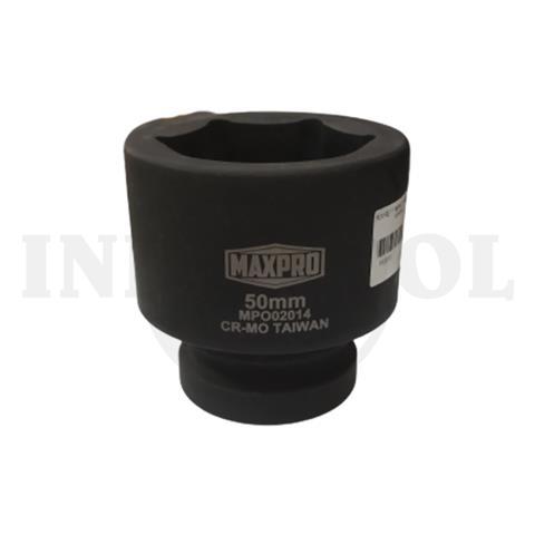 SOCKET 1" IMPACT, 6PT 50mm / MATA SOCK IMPACT SOCKET 1 INCH, IMPACT 6 PT MAXPRO