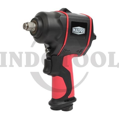 COMP. AIR IMPACT WRENCH STUBBY PRO-402 1/2"- 746Nm / MESIN IMPACT WRENCH BATERAI KUNCI SHOCK PAS MAXPRO