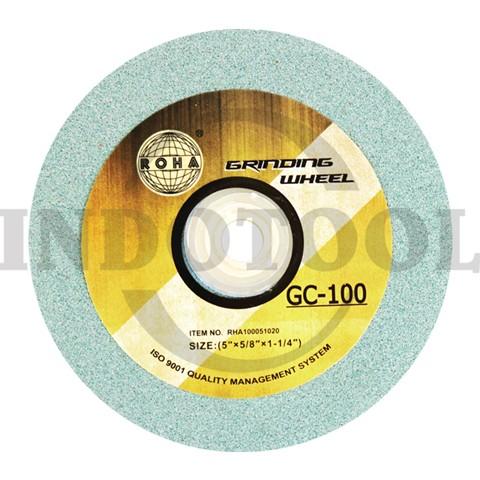 GRINDING WHEEL GC-100, 8" x 1" x 1-1/4" / BATU POLES / MATA GERINDA POLES ROHA
