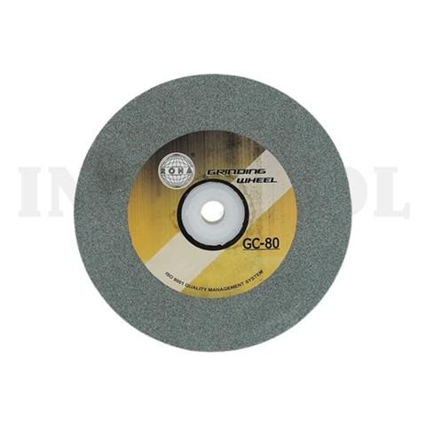 GRINDING WHEEL GC-80, 8" x 1" x 1-1/4" / BATU POLES / MATA GERINDA POLES ROHA