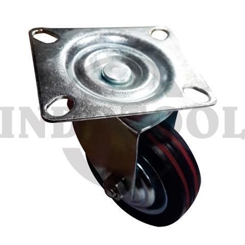 RUBBER CASTER, SWIVEL 5" (125x33mm), 100kg / RODA KARET HIDUP ROHA