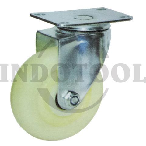 NYLON CASTER HEAVY DUTY, SWIVEL 3" (75x31mm), 80kg / RODA NILON, HEAVY DUTY NYLON CASTER HIDUP ROHA
