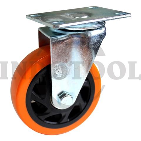 PVC CASTER, SWIVEL 5" (125x31mm), 100kg / RODA TROLI / TROLLEY HIDUP PUTAR ROHA