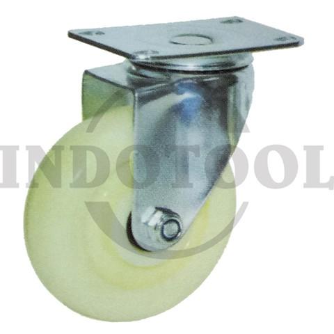 NYLON CASTER HEAVY DUTY, SWIVEL 4" (100x31mm), 90kg / RODA NILON, HEAVY DUTY NYLON CASTER HIDUP ROHA