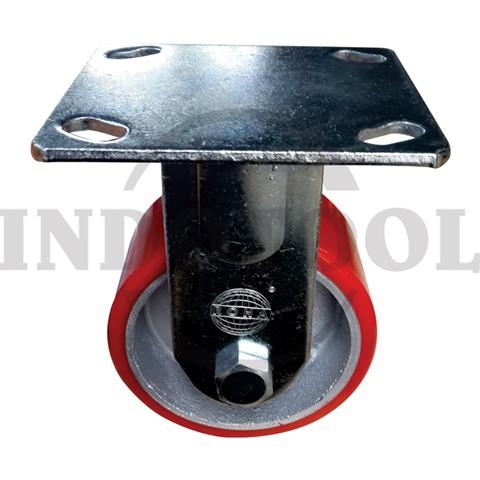 PU CASTER, FIXED 6" (150x50mm), 280kg / RODA TROLI PU CASTER MATI ROHA