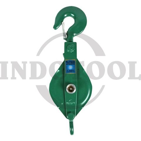 PULLEY BLOCK SINGLE SHEAVE WITH HOOK 6" , 2T / PULLEY BLOCK SINGLE, KATROL KAPAL, KEREKAN SUMUR ROHA