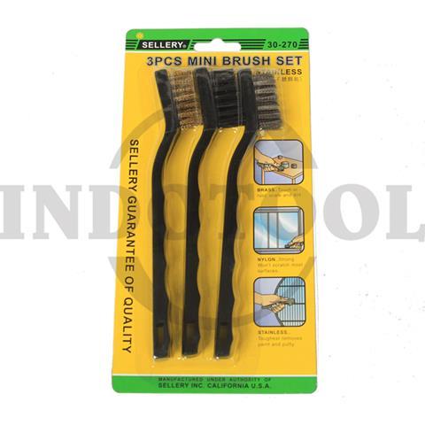 3 PCS MINI BRUSH SET 5/8" / 3 PCS SIKAT KAWAT MINI SELLERY