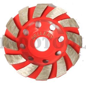 DIAMOND CUP WHEEL (SEGMENTED) 4" x 5mm x 20/16mm / MATA GERINDA POLES BETON SELLERY