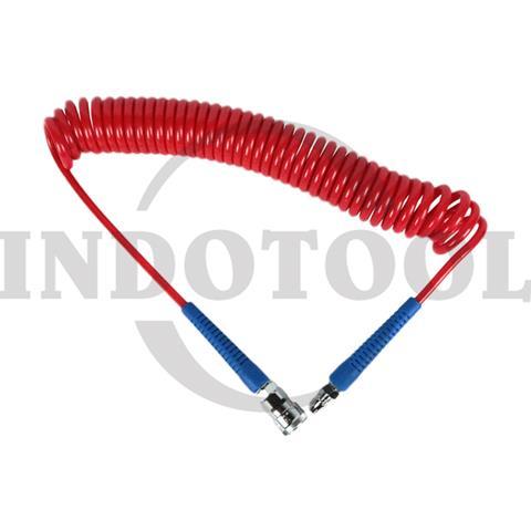 SELANG RECOIL PU MERAH 5 x 8mm x 6M / SELANG ANGIN KOMPRESOR / SELANG SPIRAL - MERAH SHPI