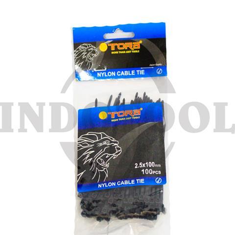 CABLE TIES NYLON, BLACK 2.5 x 100mm / KABEL TIES NYLON HITAM, KABEL TIS NILON HITAM TORA