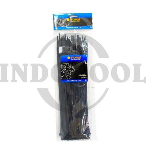 CABLE TIES NYLON, BLACK 4.8 x 300mm / KABEL TIES NYLON HITAM, KABEL TIS NILON HITAM TORA