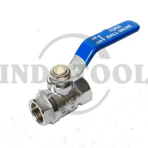 DOUBLE FEMALE BALL VALVE 3/8" / STOP KRAN TORA