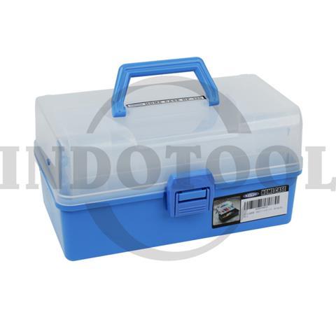 PLASTIC TOOL BOX HP-320B BLUE 320 x 180 x 165mm / KOTAK PERKAKAS PLASTIK 3 SUSUN BIRU TOYO