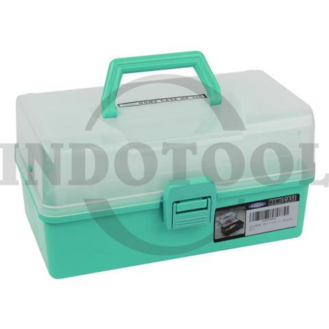 PLASTIC TOOL BOX HP-320GN GREEN 320 x 180 x 165mm / KOTAK PERKAKAS PLASTIK 3 SUSUN HIJAU TOYO