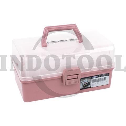 PLASTIC TOOL BOX HP-320P PINK 320 x 180 x 165mm / KOTAK PERKAKAS PLASTIK 3 SUSUN PINK TOYO