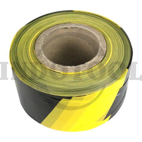 POLICE LINE HITAM-KUNING 3" x 500 M / GARIS POLISI KUNING HITAM, BARRICADE TAPE STEEL HORSE