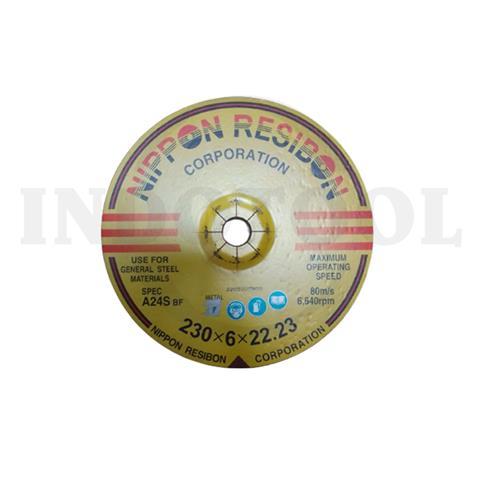 GRINDING WHEEL A-24S, 9" x 6mm / BATU POLES / MATA GERINDA POLES NIPPON RESIBON