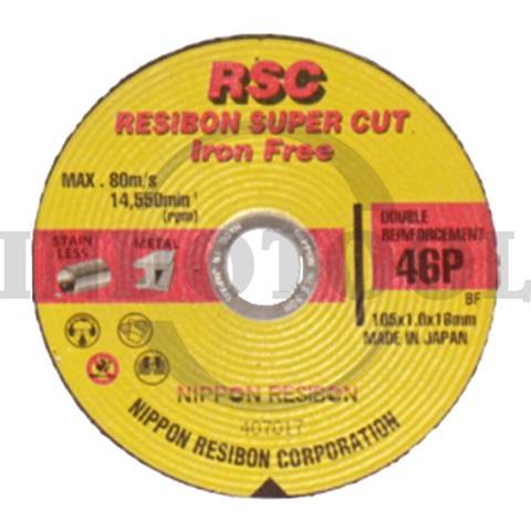 SUPER CUT IRON FREE 46P, 4" x 1mm / NIPPON RESIBON SUPER CUT "IRON FREE" NIPPON RESIBON