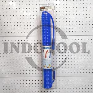SELANG RECOIL PU BIRU 8 x 12mm x 12M / SELANG ANGIN KOMPRESOR / SELANG SPIRAL - BIRU SHPI