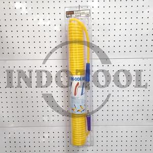 SELANG RECOIL PU KUNING 8 x 12mm x 12M / SELANG ANGIN KOMPRESOR / SELANG SPIRAL - KUNING SHPI