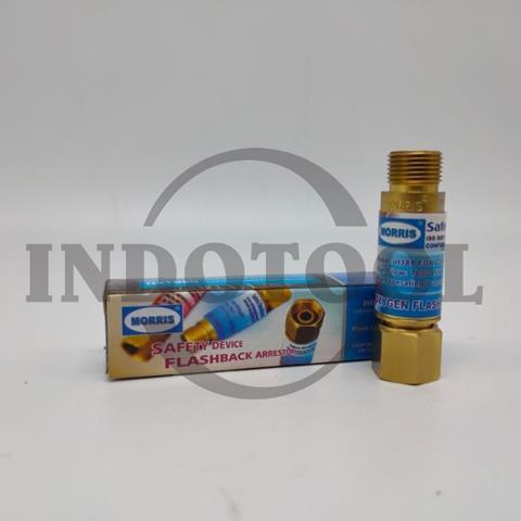 FLASHBACK ARRESTOR FOR TORCH OXYGEN, 9/16" / FLASBACK TORCH ACETYLENE / OKSIGEN / OXYGEN FLASH BACK PENCEGAH ARUS ARRESTOR MORRIS