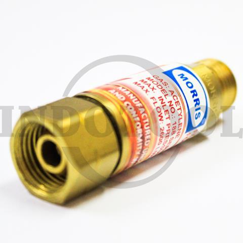 FLASHBACK ARRESTOR FOR TORCH OXYGEN, M16 x 1.5RH, (SHORT) / FLASBACK TORCH ACETYLENE / OKSIGEN / OXYGEN FLASH BACK PENCEGAH ARUS ARRESTOR MORRIS