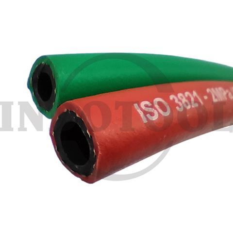 SELANG LAS DOUBLE (ACE-OXY) 1/4" x 1/4" / SELANG LAS DOUBLE (ACETYLENE-OXYGEN) NCR